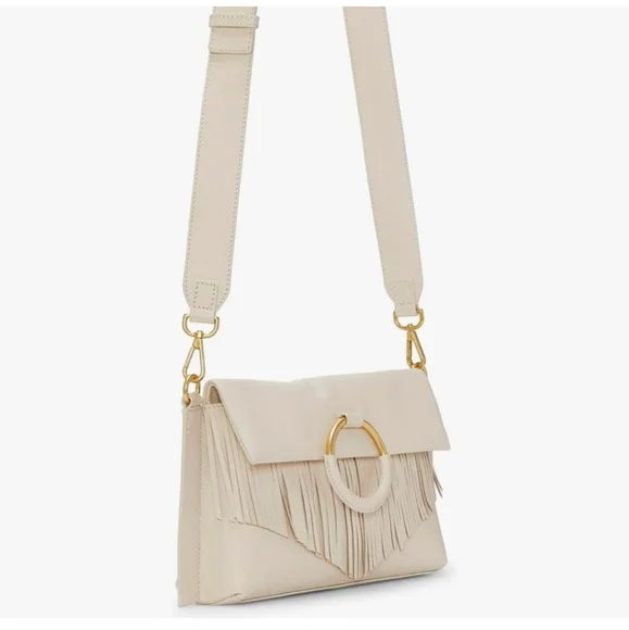 Vince Camuto Womens Livee Pebbled Leather Crossbody Handbag - Picture 4 of 9